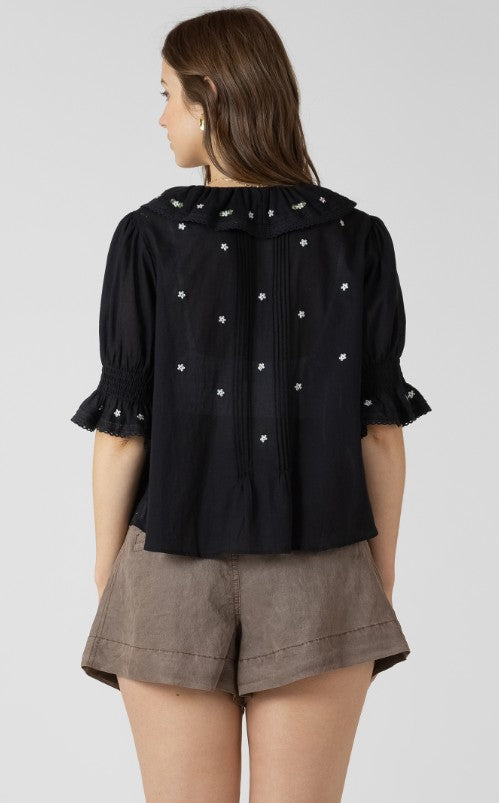 Ruffle Detail Embroidered Blouse 2723712