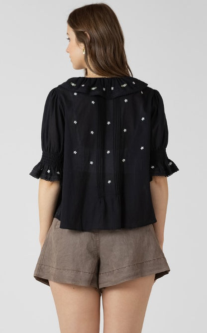 Ruffle Detail Embroidered Blouse 2723712