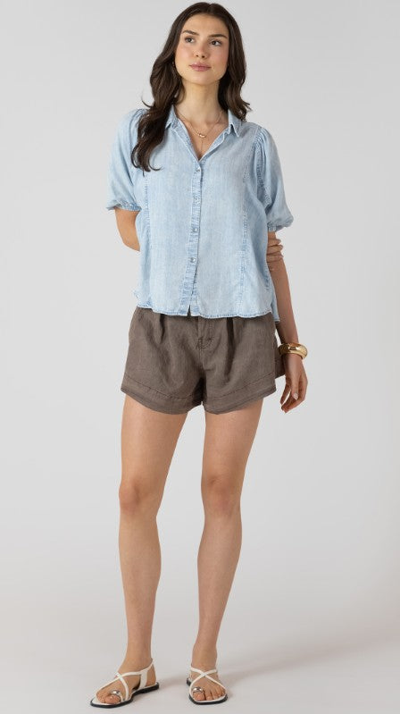 Panelled Button Front Blouse 2723720