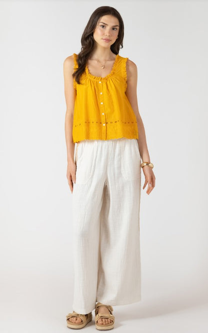 Embroidered Lace Trim Tank 2723727