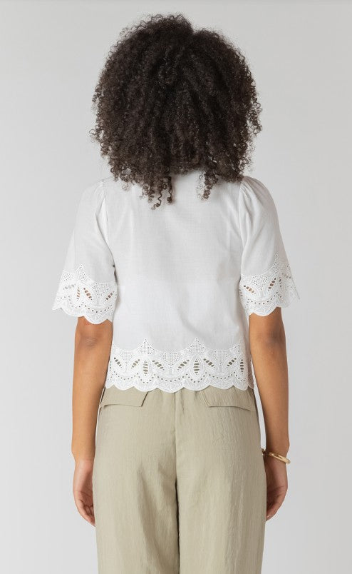Eyelet Trim Blouse 2723740