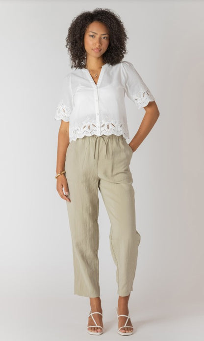 Eyelet Trim Blouse 2723740