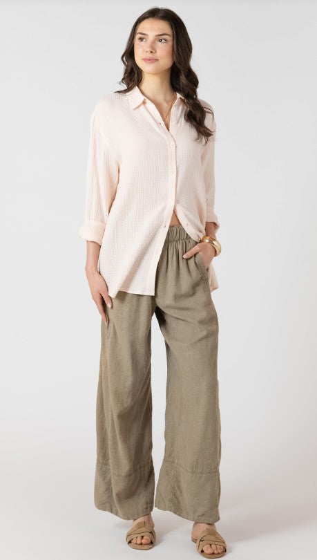Textured Button Front Blouse 2723743