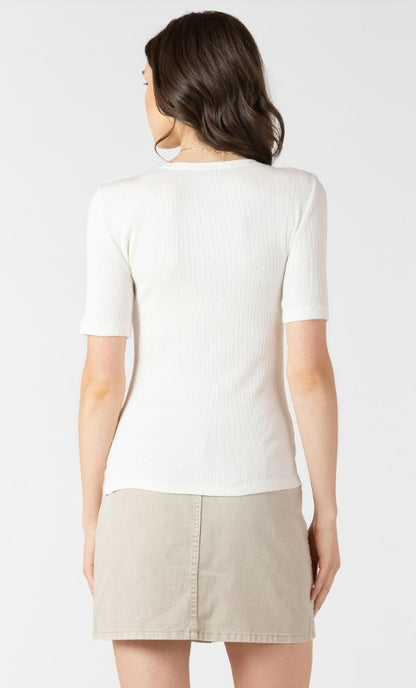 Ribbed Lace Tee 2724007