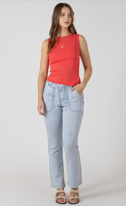 Assymetrical Button Detail Tank 2724024 SALE