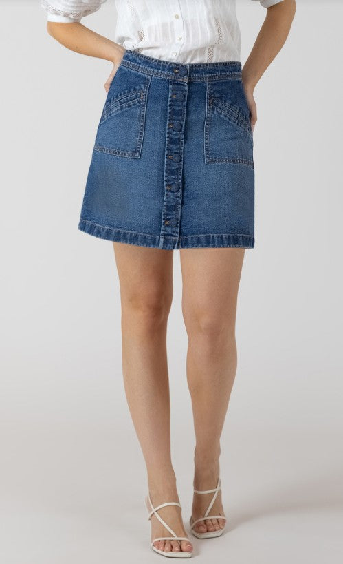 Button Front Mini Skirt 2725254 SALE