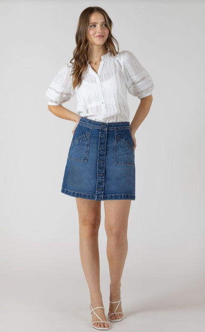 Button Front Mini Skirt 2725254 SALE
