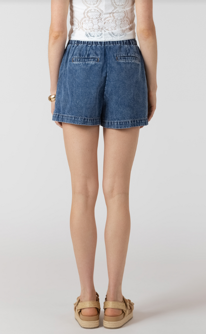 Drawstring Denim Shorts 2725256