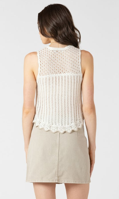Contrast Trim Sweater Tank 2727006 SALE