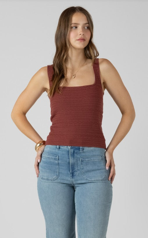 Squareneck Textured Tank 2727007