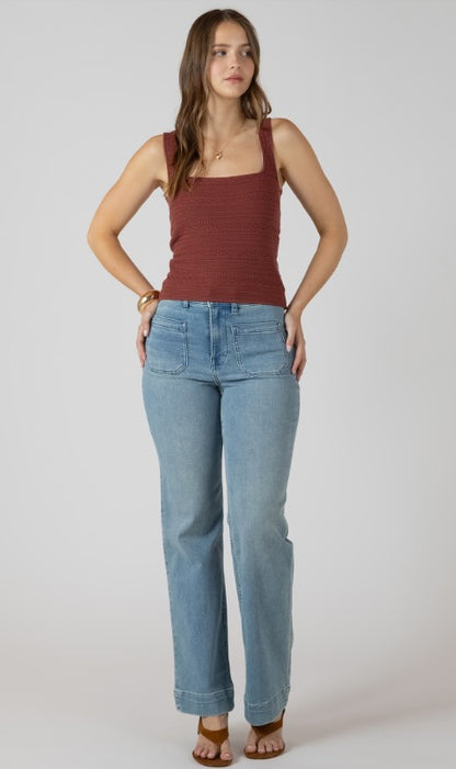 Squareneck Textured Tank 2727007