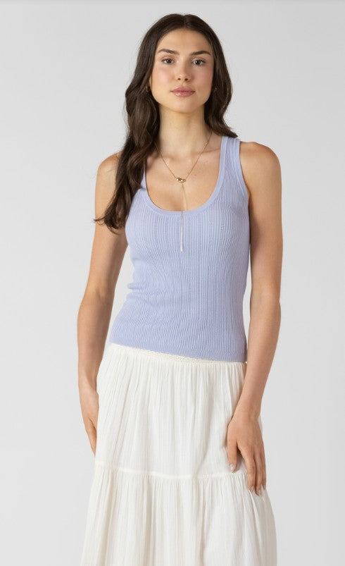 Scoopneck Ribbed Sweater Tank 2727017
