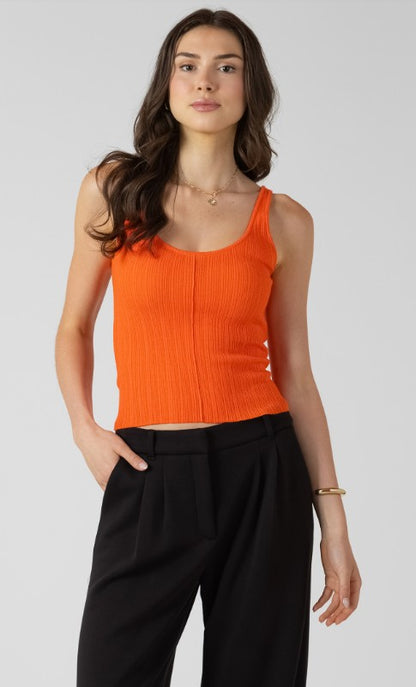 Scoopneck Ribbed Sweater Tank 2727017