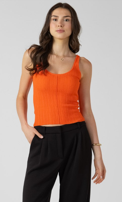 Scoopneck Ribbed Sweater Tank 2727017