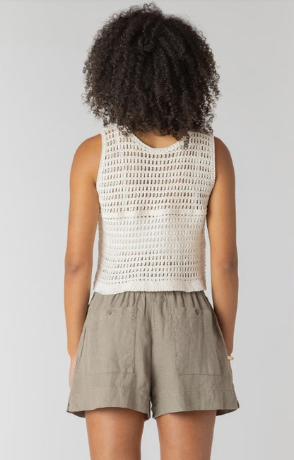 Crochet Buttoned Vest 2727027