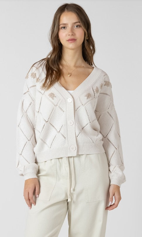 Embroidered Pointelle Cardigan 2727250 SALE