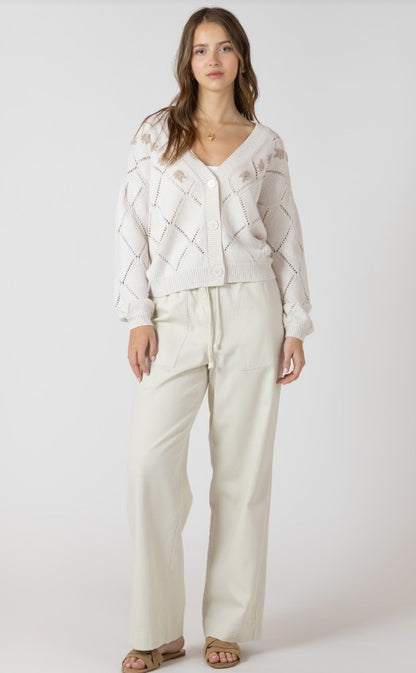 Embroidered Pointelle Cardigan 2727250 SALE
