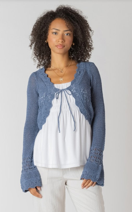Tie Front Crochet Cardigan 2727253