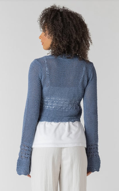 Tie Front Crochet Cardigan 2727253