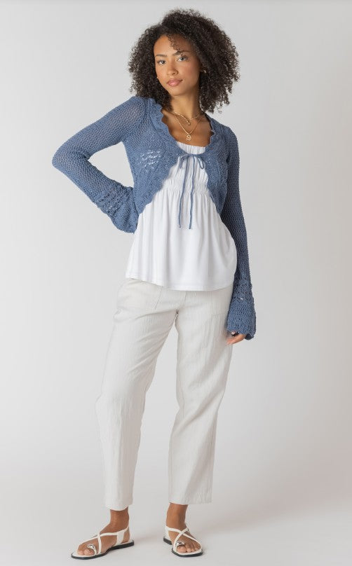 Tie Front Crochet Cardigan 2727253