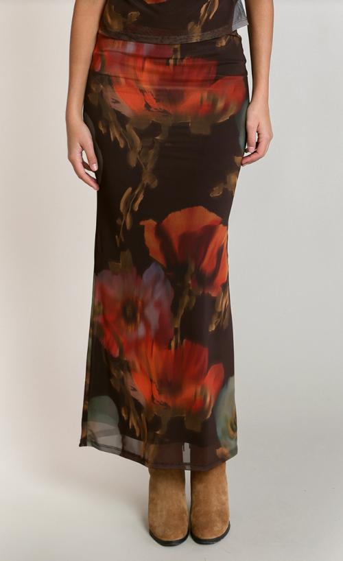 Mesh Floral Skirt 2822200