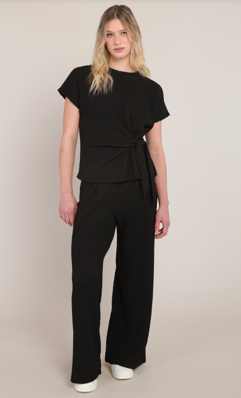 Textured Wide Leg Pant 2822204