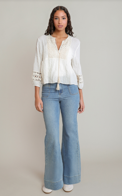 Crochet Trim Blouse 2823703