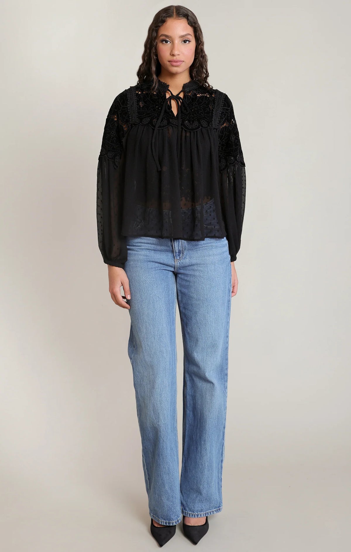 Sheer Lace Blouse 2823727