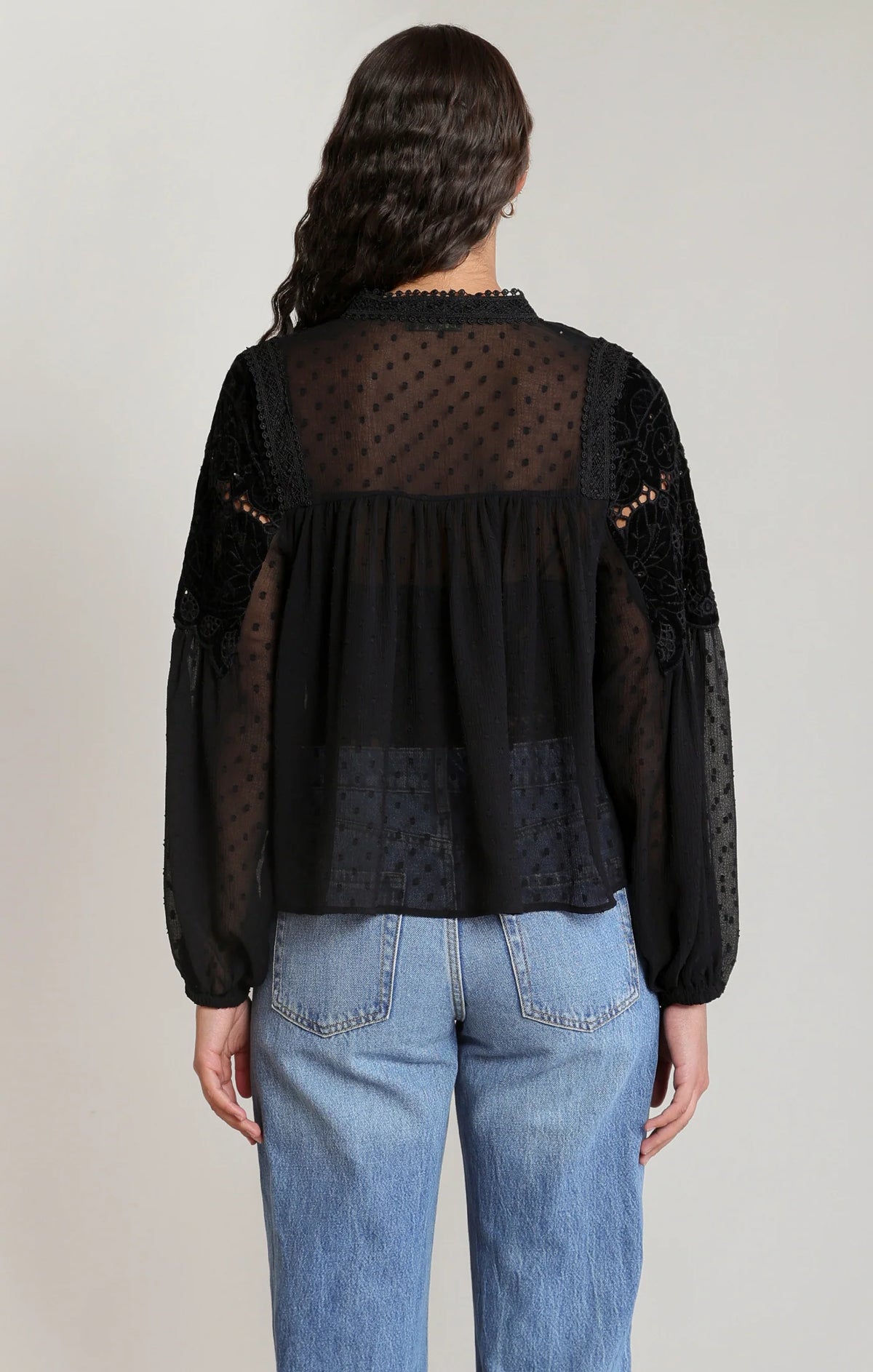 Sheer Lace Blouse 2823727