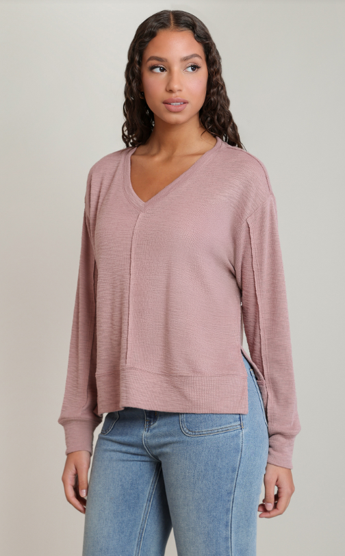 V-Neck Knit Top 2824011