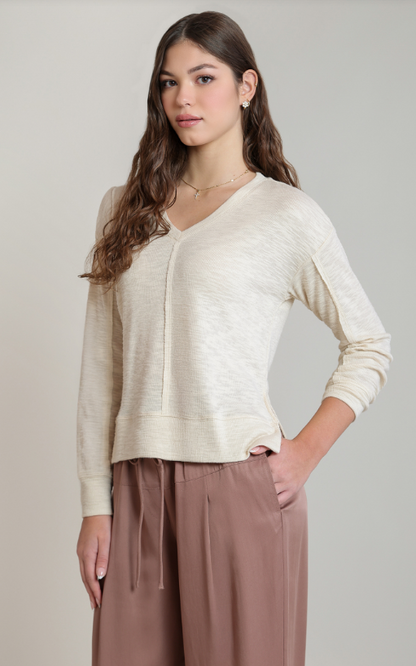 V-Neck Knit Top 2824011