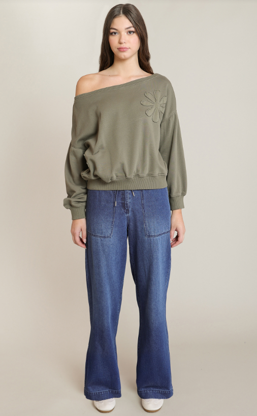 Floral Embroidered Sweatshirt 2824013