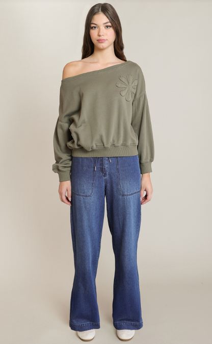 Floral Embroidered Sweatshirt 2824013