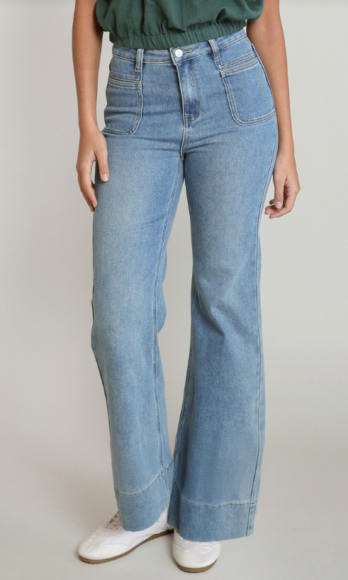 Mid-Waist Denim Pants 2825250
