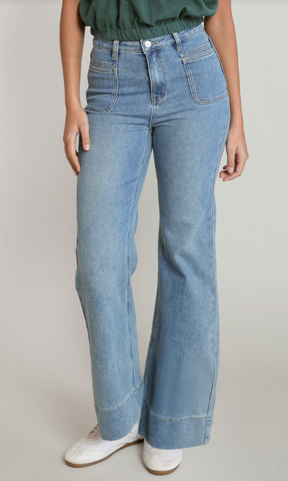 Mid-Waist Denim Pants 2825250