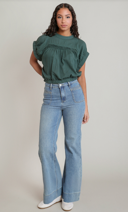 Mid-Waist Denim Pants 2825250