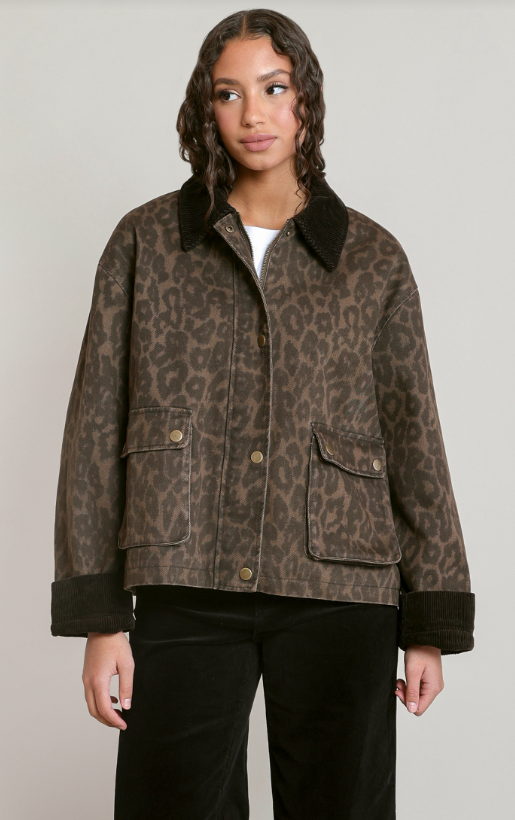 Leopard Denim Jacket 2825751