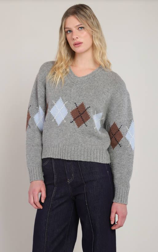 Argyle Sweater Top 2827040