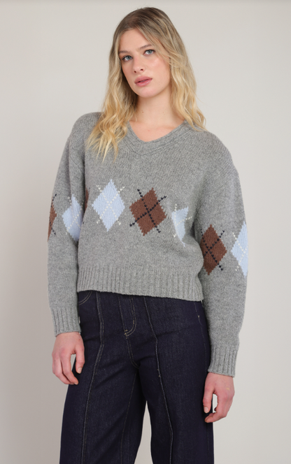 Argyle Sweater Top 2827040