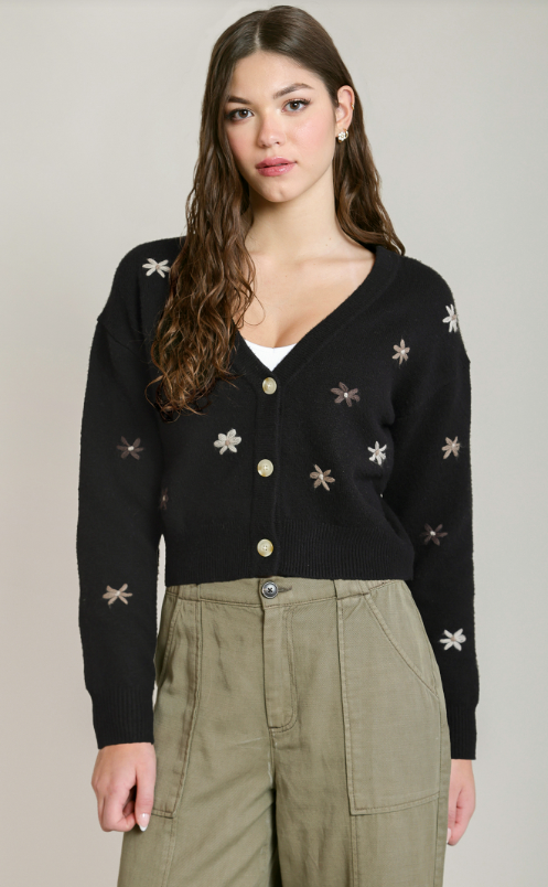 Embroidered Flower Cardigan 2827274