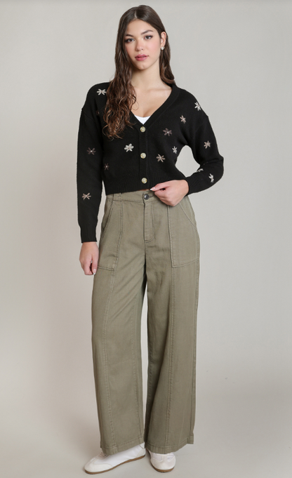 Embroidered Flower Cardigan 2827274