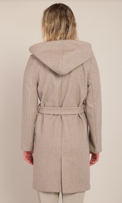Belted Hooded Coat 2829011