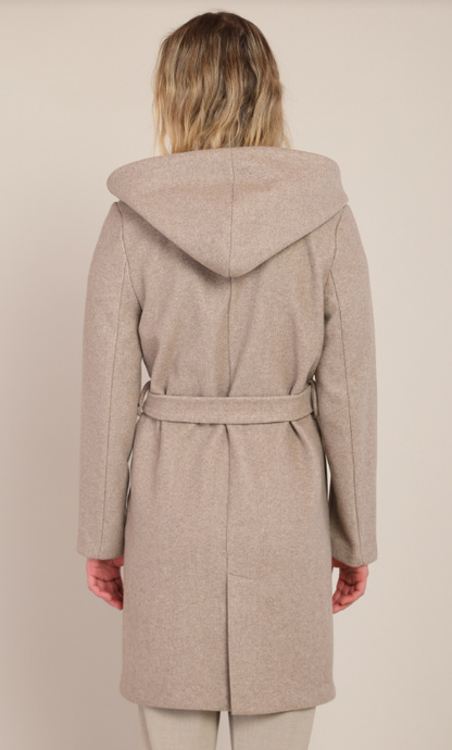 Belted Hooded Coat 2829011