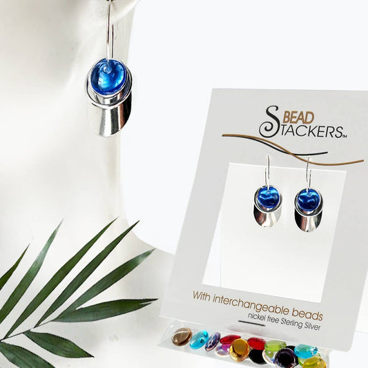 OV36 - Dangle earrings come with 9 interchangeable colours.