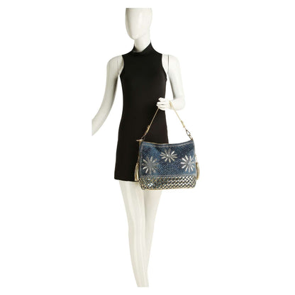 Handbag Express - Daisy Rhinestone Hobo Handbag