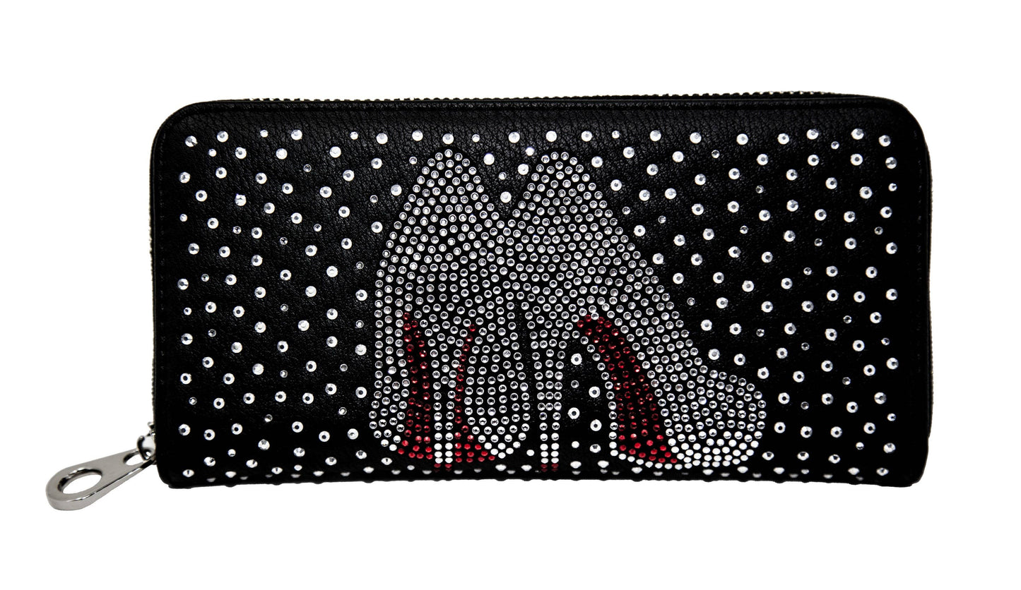 Handbag Express - High Fashion Heels Rhinestone Accordion Wallet