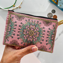 Load image into Gallery viewer, Pink &amp; Green Coin Purse
