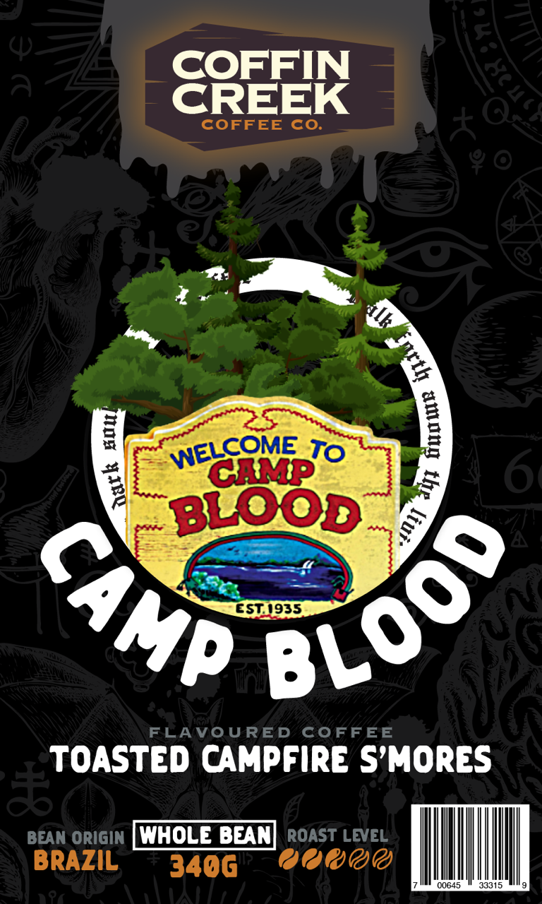 Coffin Creek Coffee - Camp Blood - Campfire S'Mores Flavor