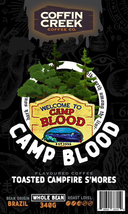 Coffin Creek Coffee - Camp Blood - Campfire S'Mores Flavor