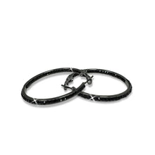 Load image into Gallery viewer, Earring 40mm Round Crystal Hoop Earrings
